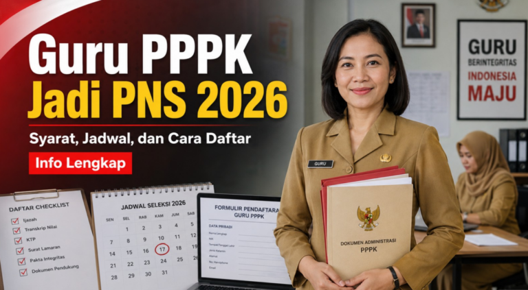 Guru PPPK Bisa Jadi PNS Tanpa Tes? Cek Aturan Terbaru 2026