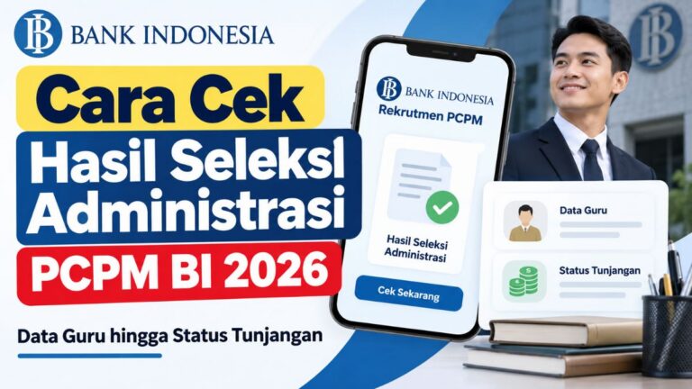 Cara Cek Hasil Seleksi Administrasi PCPM BI 2026, Lengkap Link dan Jadwal