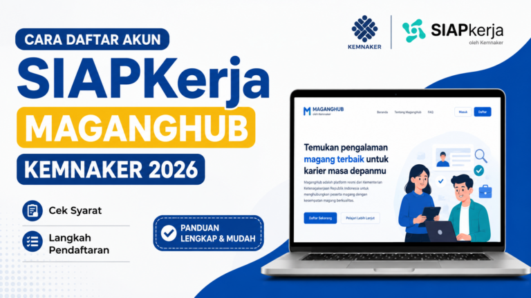 ara Daftar Akun SIAPKerja MagangHub Kemnaker 2026, Cek Syarat dan Langkahnya